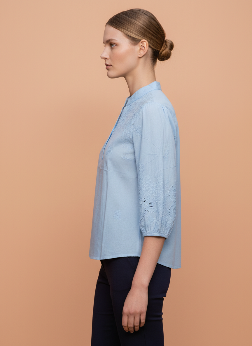 Luxury Embroidered Tops For Womens