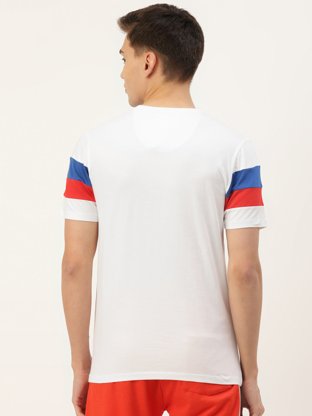 MENS COTTON RICH LYCRA GRAPHIC HALF SLEEVE CREW NECK T-SHIRTS