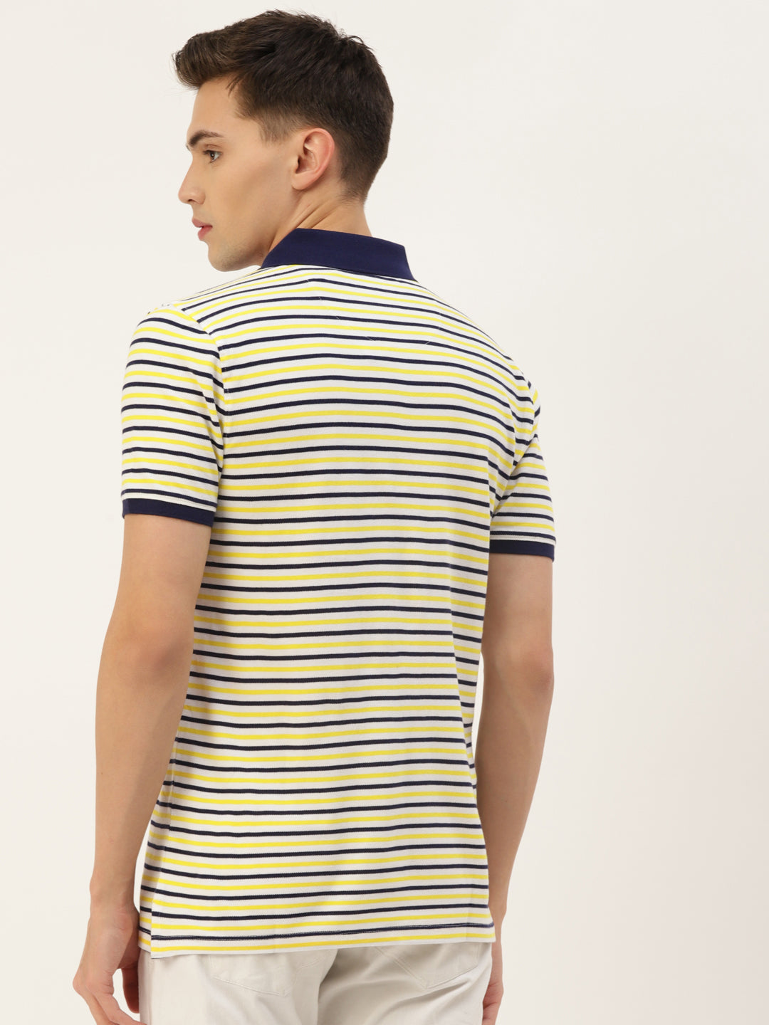 Men's Premium Striped Half Sleeve Polo