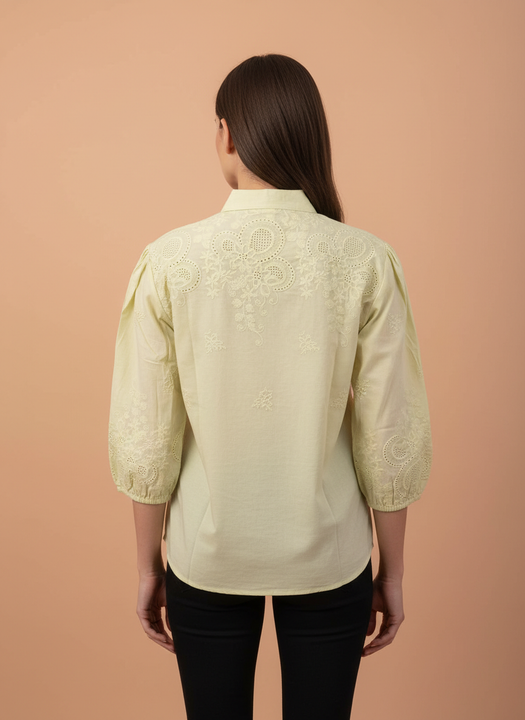 Luxury Embroidered Tops For Womens