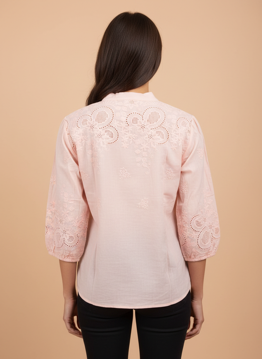 Luxury Embroidered Tops For Womens