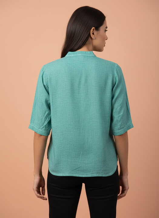 Elegant Floral Embroidered Women’s Top