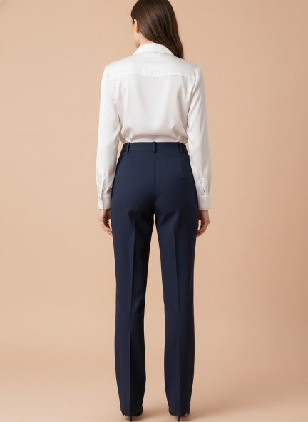 Women'S Luxury Banana Crepe Navy K Pant