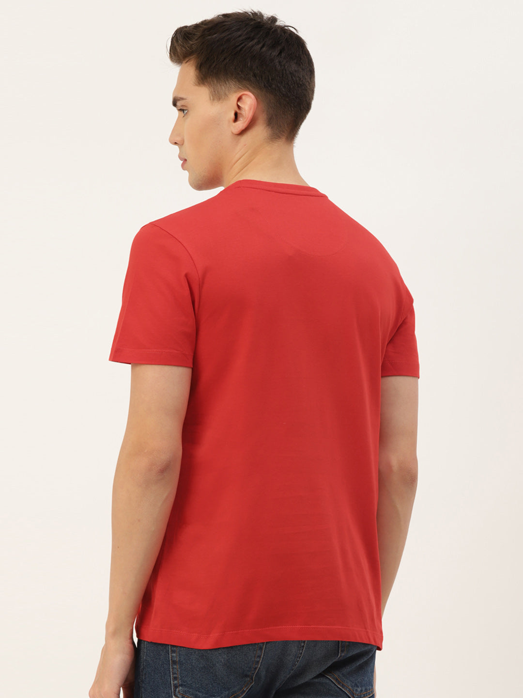 MENS PREMIUM COTTON PRINTED HALF SLEEVE CREW NECK T-SHIRTS