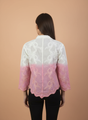 Elegant Ombre Embroidered Women’s Shirt