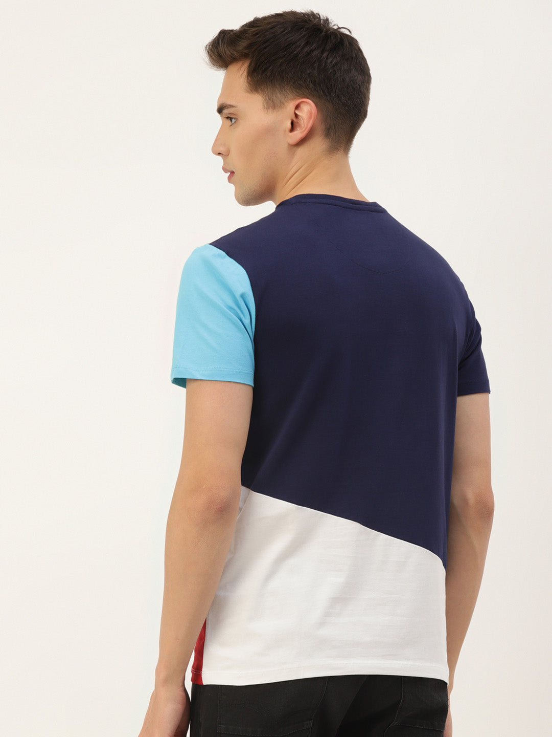 MENS COTTON RICH LYCRA HALF SLEEVE CREW NECK T-SHIRTS