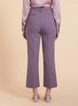 WOMEN'S LUXURY BANANA CREPE FLARED TROUSER WITH SLASH POCKET