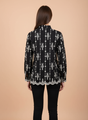 Elegant Black Embroidered Women’s Shirt