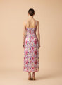 Premium American Crepe Digital Print  Maxi Dress With Slash Pocket