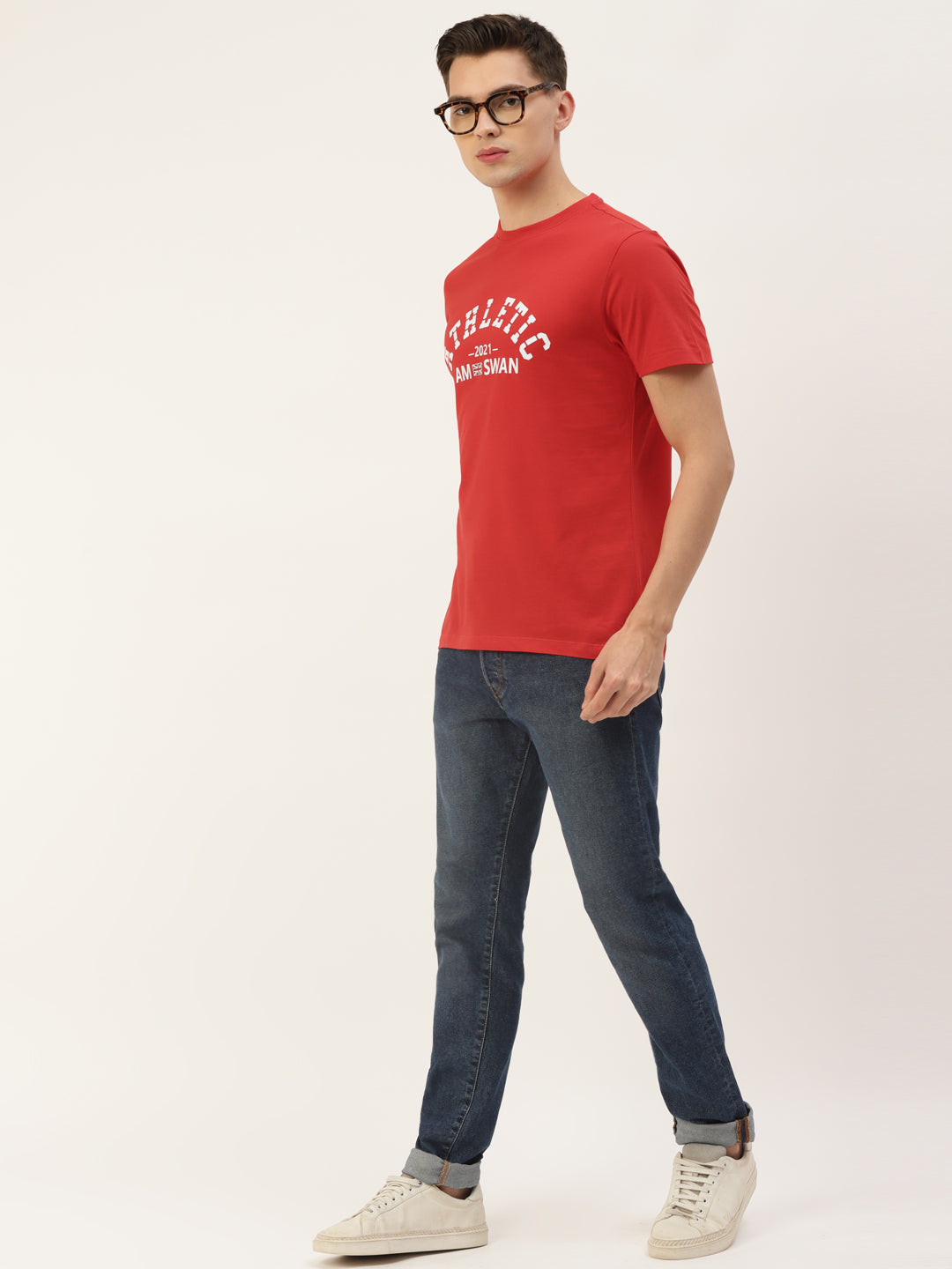 MENS PREMIUM COTTON PRINTED HALF SLEEVE CREW NECK T-SHIRTS