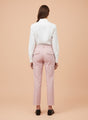 Banana Crepe Rose Pink Straight Fit With Flap Pocket Trouser