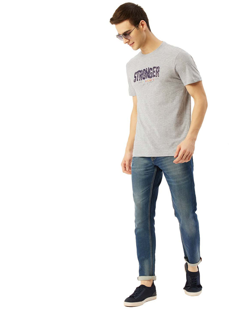 MENS PREMIUM COTTON PRINTED HALF SLEEVE CREW NECK T-SHIRTS