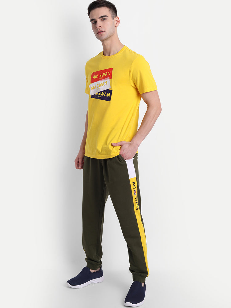 MENS PREMIUM COTTON PRINTED HALF SLEEVE CREW NECK T-SHIRTS