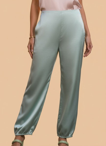 European Satin Loose Fit Trouser