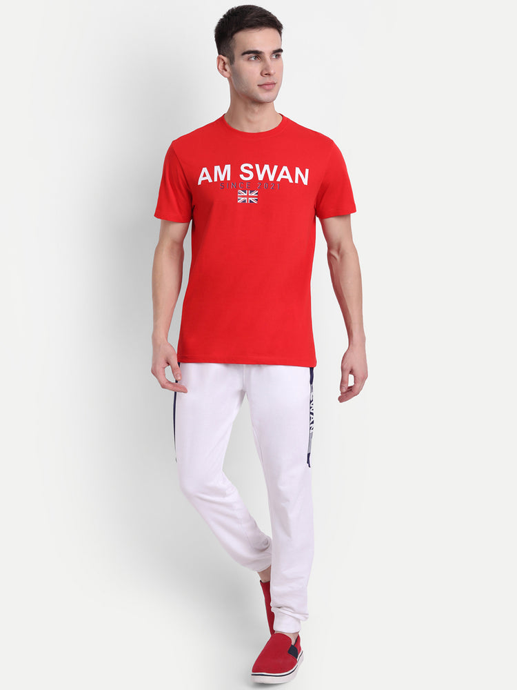 Mens Premium Cotton Printed Half Sleeve Crew Neck T-Shirts