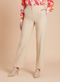 Banana Crepe Fawn Skin Fit Multi Pleated Trouser