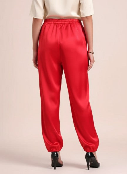 European Satin Loose Fit Trouser
