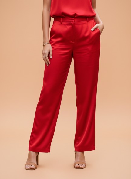 European Satin Loose Fit Trouser