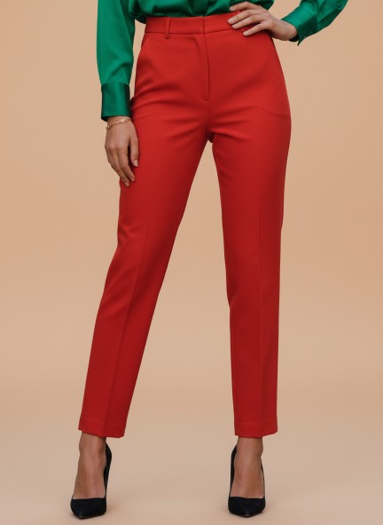 Banana Crepe Mars Red C Pant