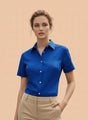 Short Sleeve European Satin Shirt