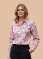Premium Micro Digital Print Puff Sleeve Shirt