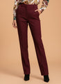 Banana Crepe Maroon C Pant