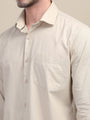 Premium Cotton Lycra Beige Shirts