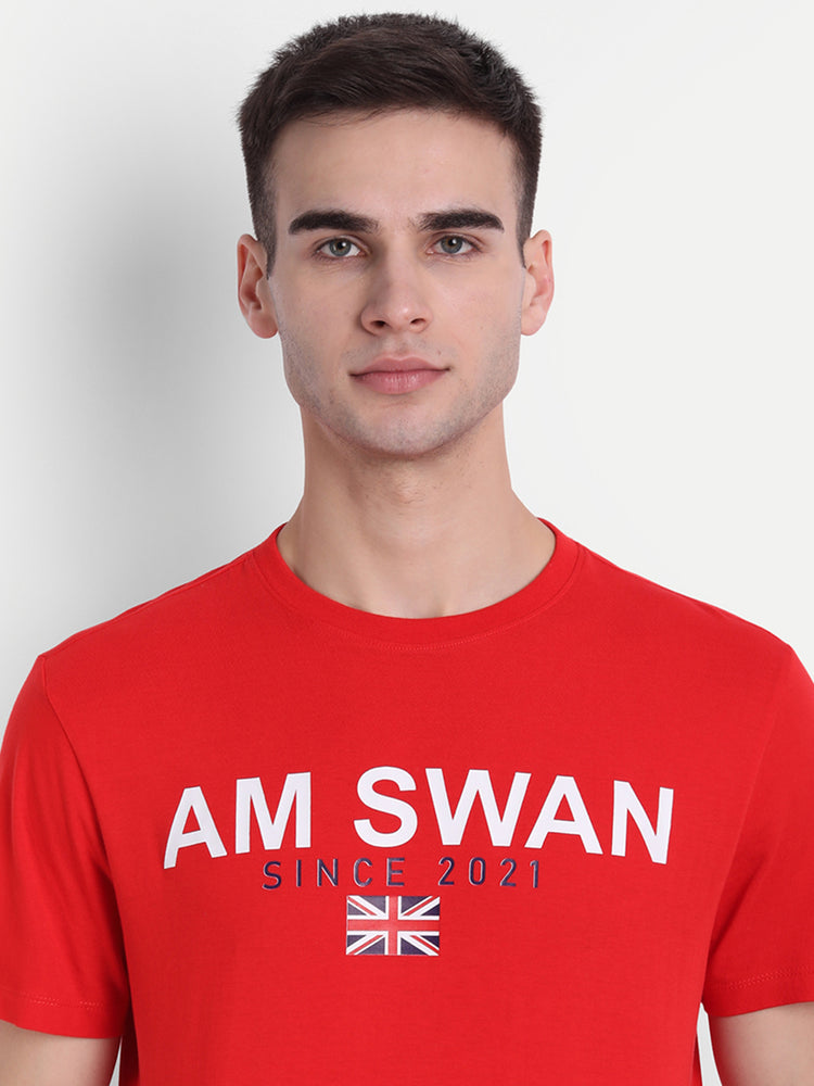 Mens Premium Cotton Printed Half Sleeve Crew Neck T-Shirts