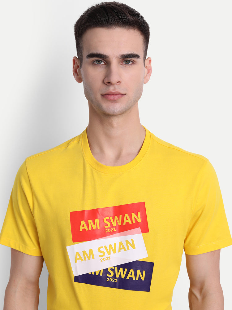 MENS PREMIUM COTTON PRINTED HALF SLEEVE CREW NECK T-SHIRTS