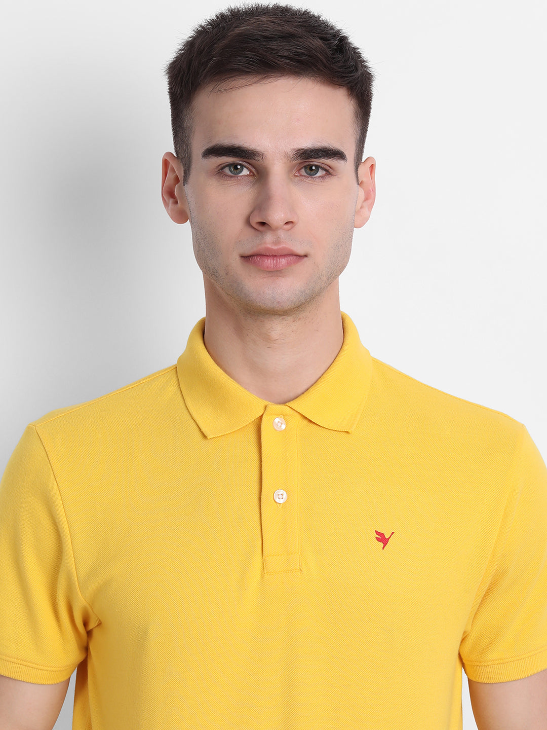 Premium Yellow Cotton Half Sleeve Polo