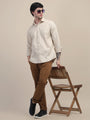 Premium Cotton Lycra Beige Shirts