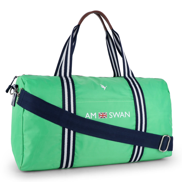 Amswan Unisex Green Duffle Bag Stylish Versatility For Travel & Beyond