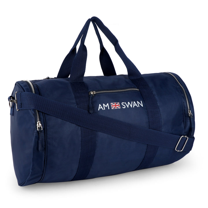 Amswan Unisex Navy Duffle Bag Stylish Versatility For Travel & Beyond