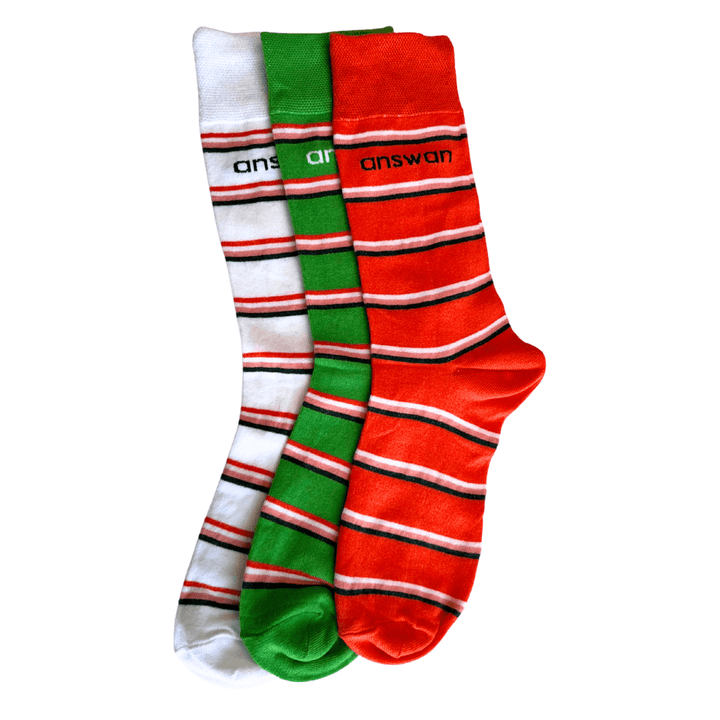 Amswan Unisex Premium Fine Gauge Cotton Socks Pack Of 3