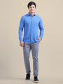 Amswan Men'S Premium Rayon Shirt With Blue Block Print