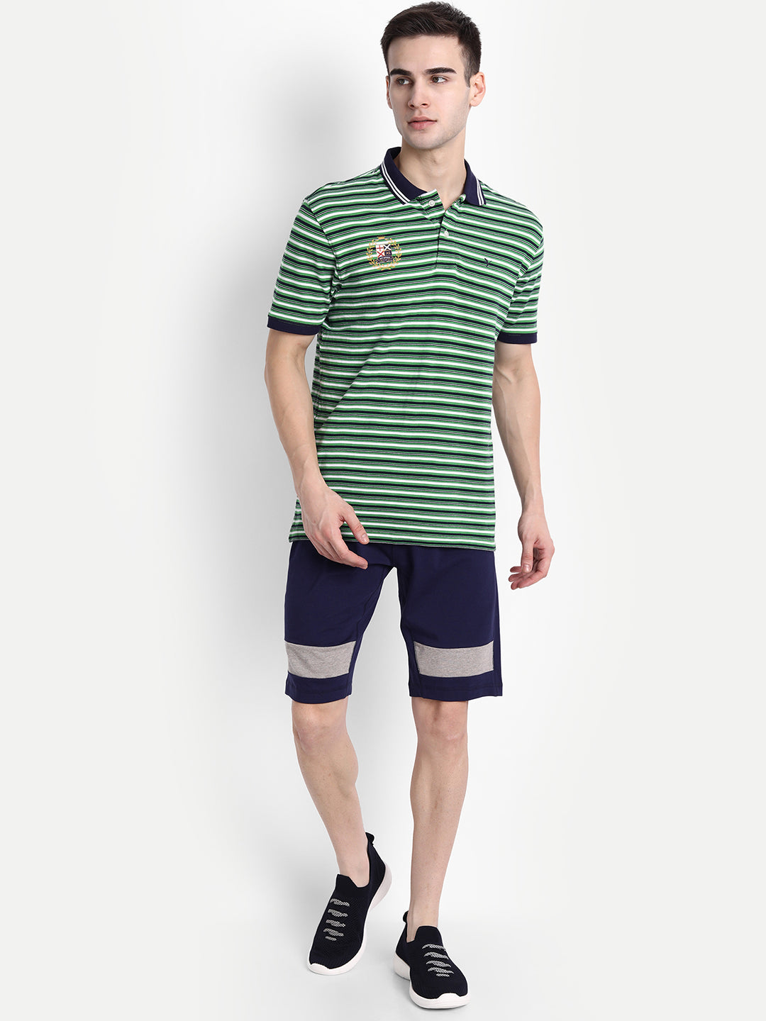 MENS COTTON RICH LYCRA PRINTED SHORTS