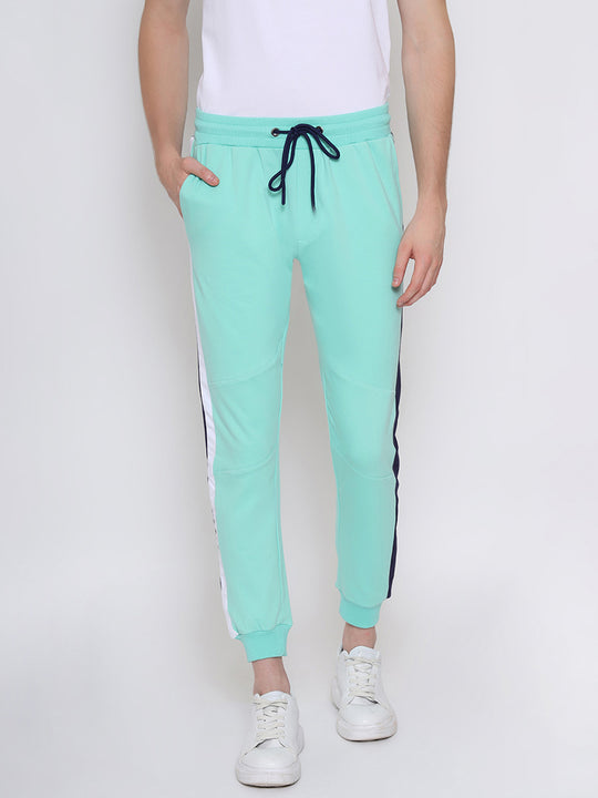 Mens Cotton Rich Lycra Straight Track Pant