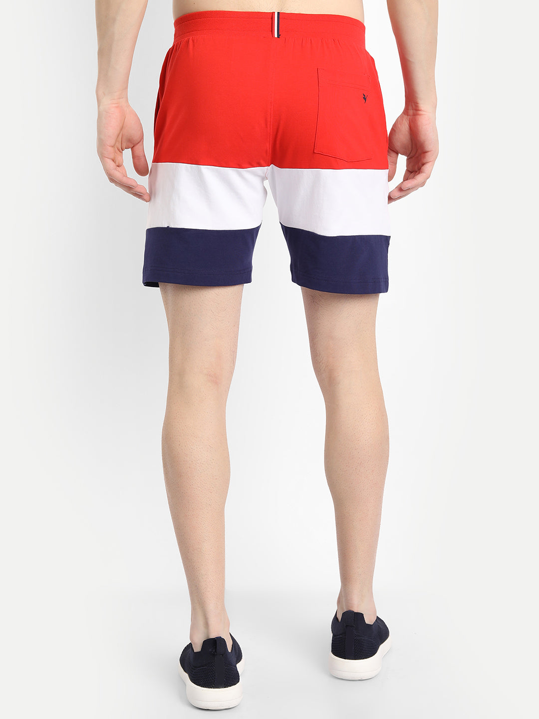 Mens Cotton Rich Lycra Colourblocked Shorts