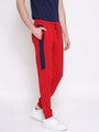 Mens Premium Cotton Colourblocked Printed Track Pants