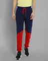 Mens Premium Cotton Colourblocked Printed Track Pants