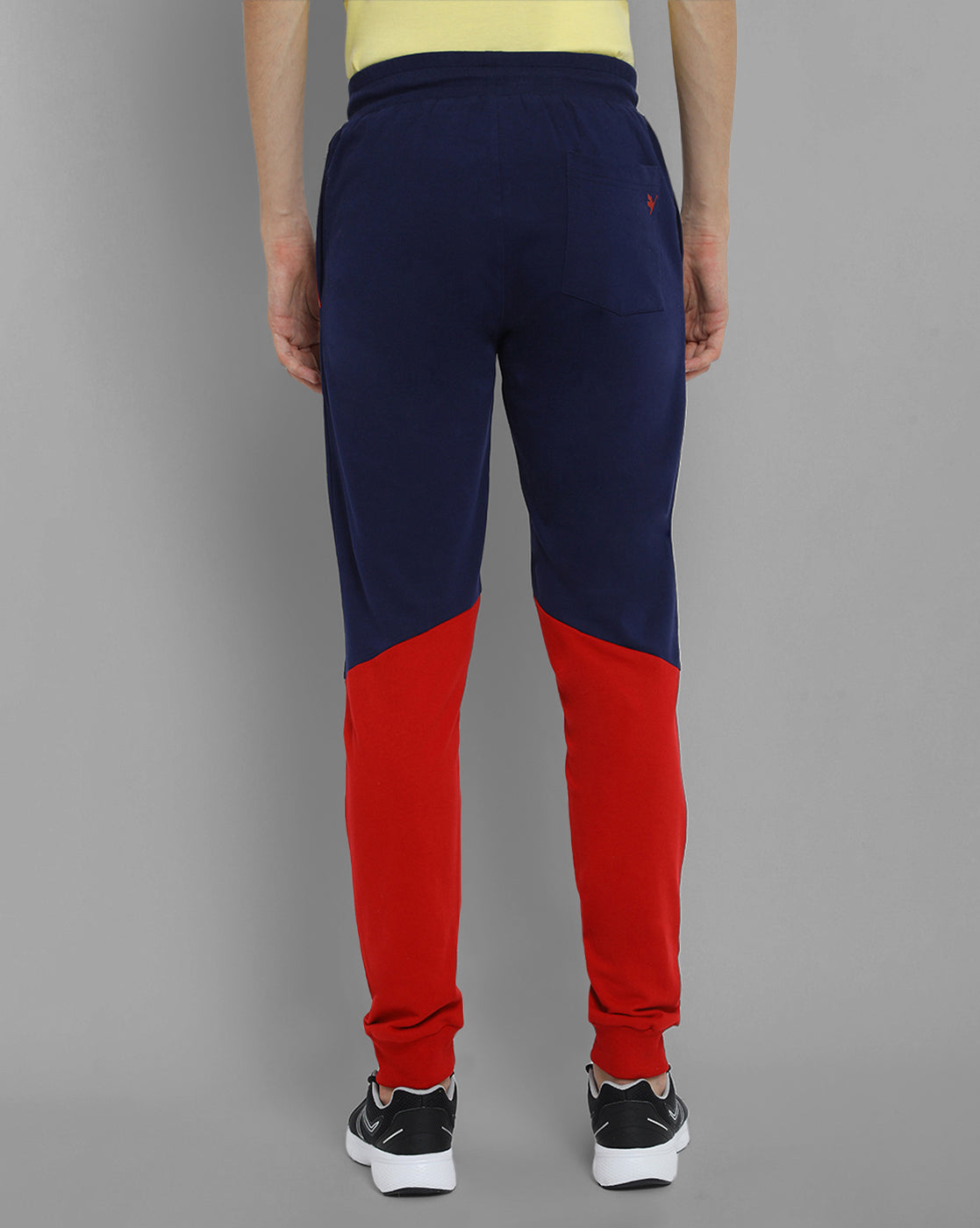 Mens Premium Cotton Colourblocked Printed Track Pants
