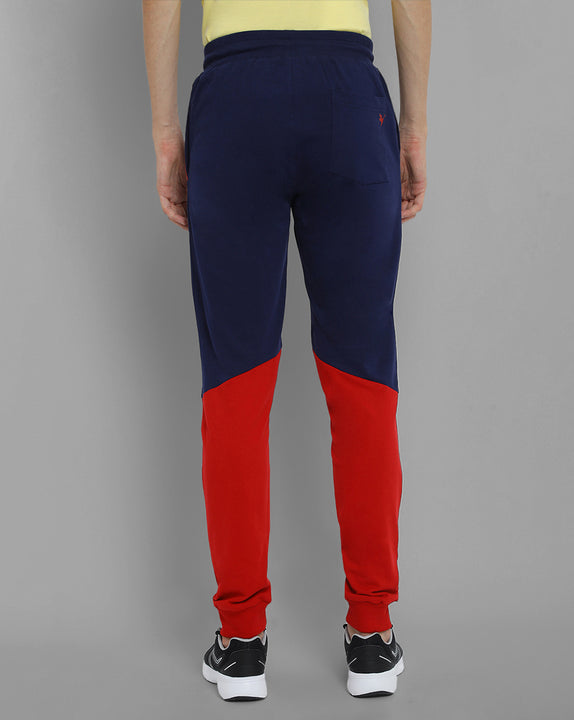 Mens Premium Cotton Colourblocked Printed Track Pants