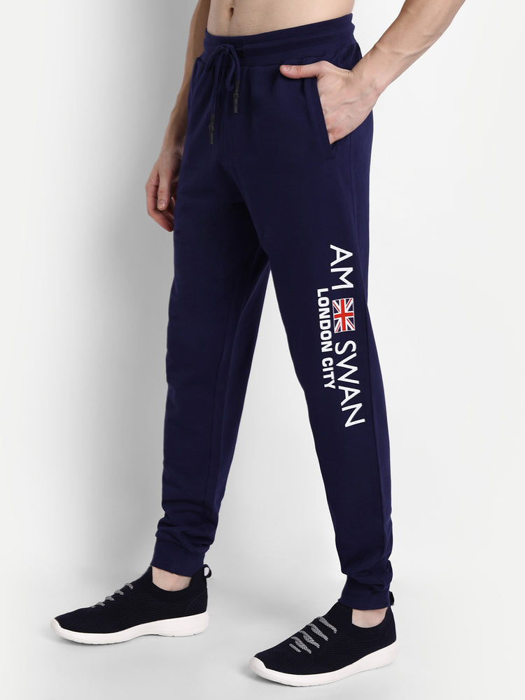 Mens Premium Cotton Printed Track Pants