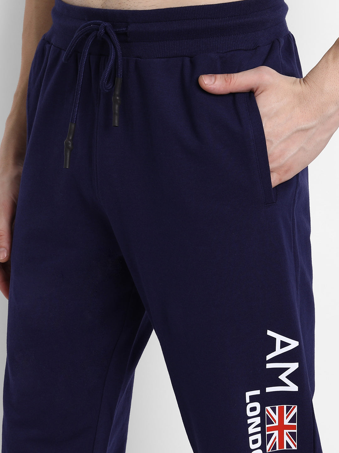 Mens Premium Cotton Printed Track Pants