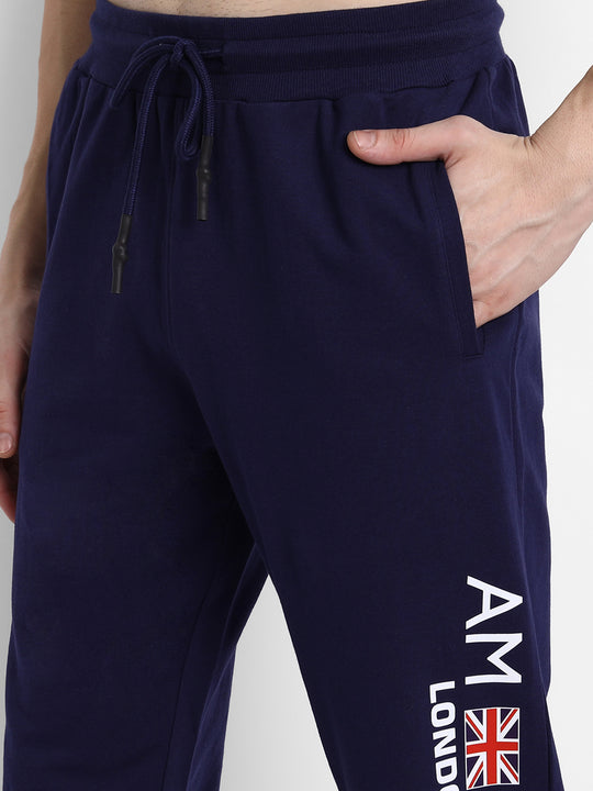 Mens Premium Cotton Printed Track Pants
