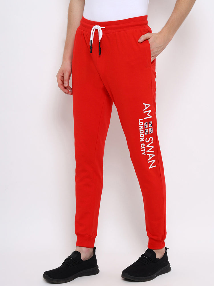 Mens Premium Cotton Printed Track Pants