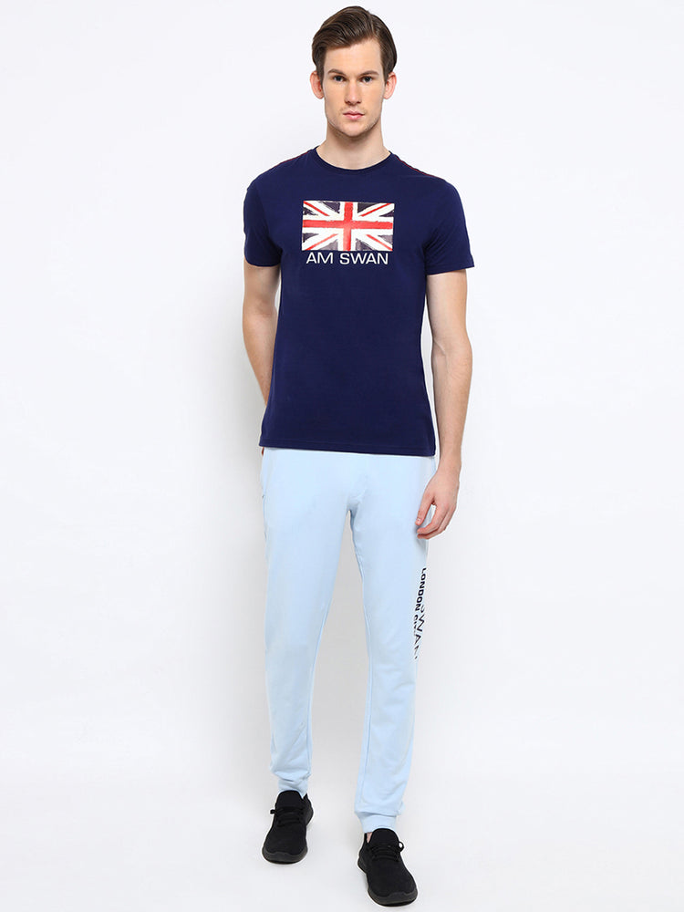 Mens Premium Cotton Printed Track Pants