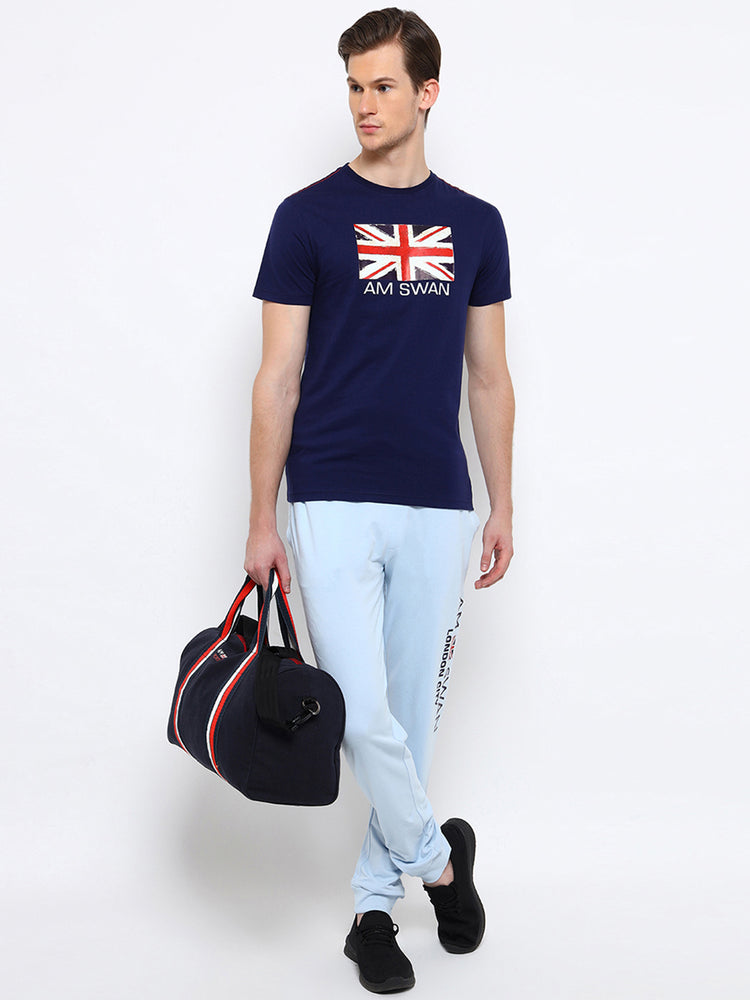 Mens Premium Cotton Printed Track Pants