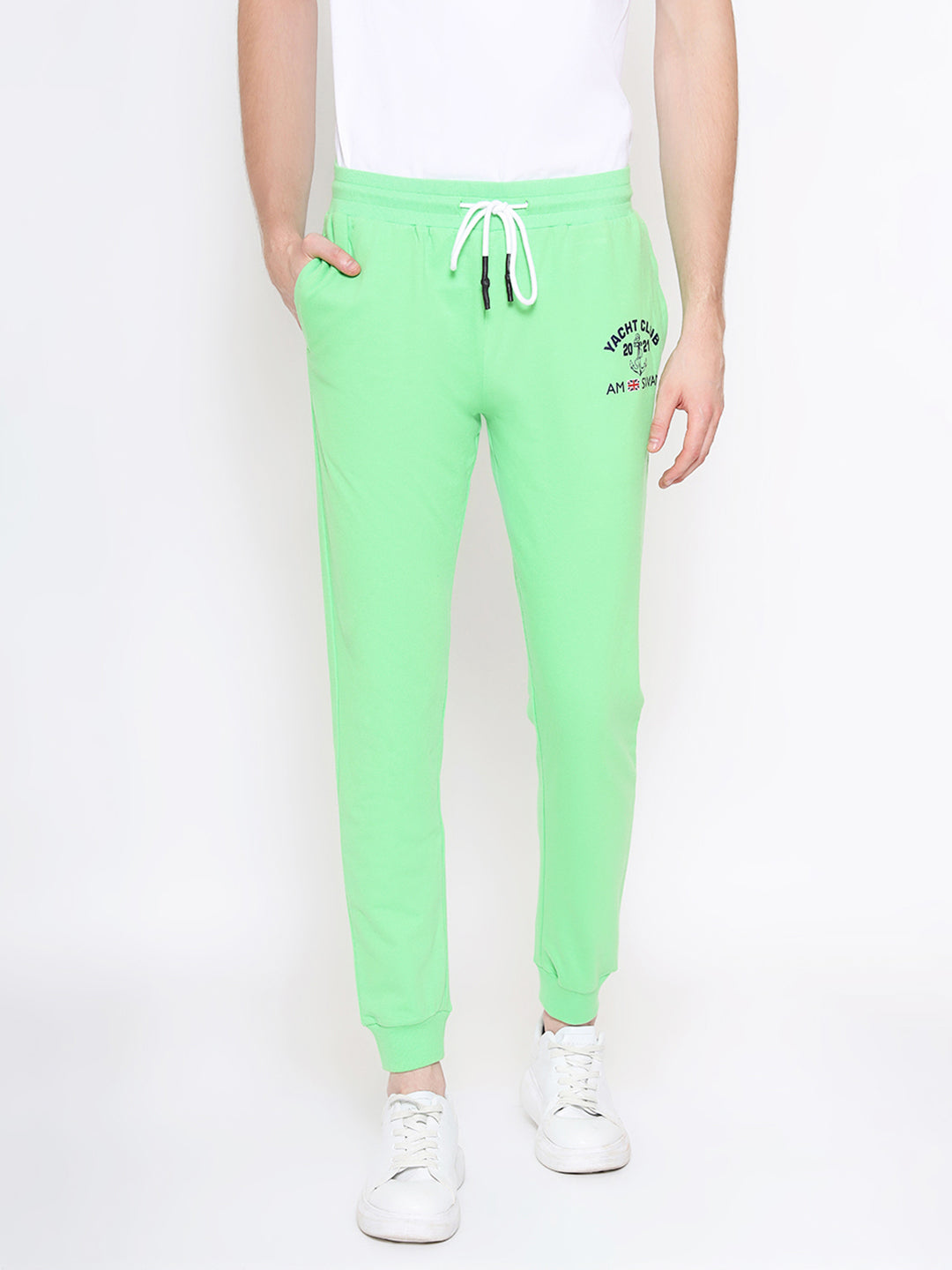 Mens Premium Cotton Printed Track Pants