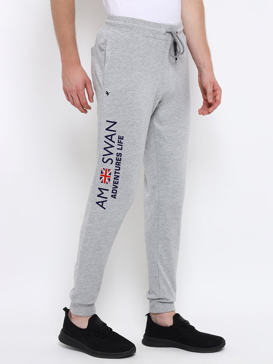 Mens Premium Cotton Printed Track Pants